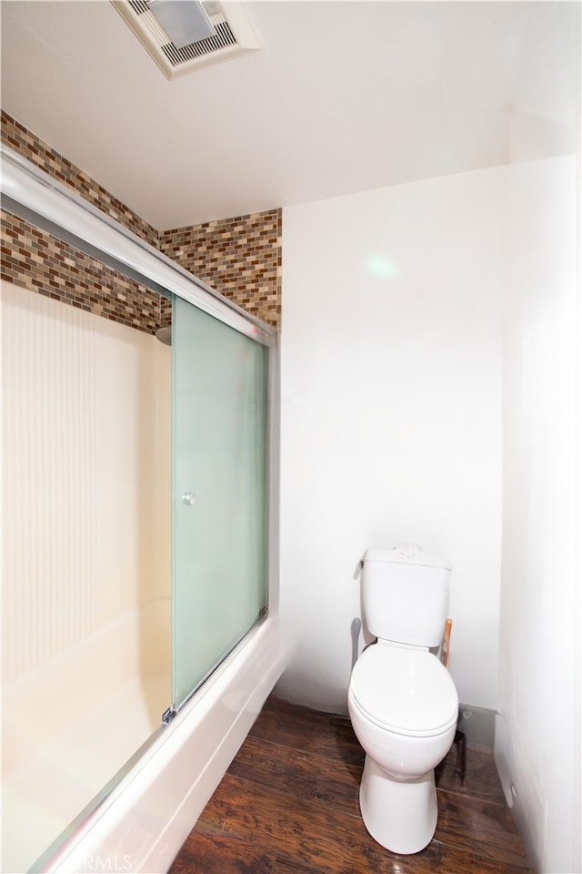 8601 International Ave Unit 265, Canoga Park, CA 91304 - bathroom with wood finished floors and a shower with shower door