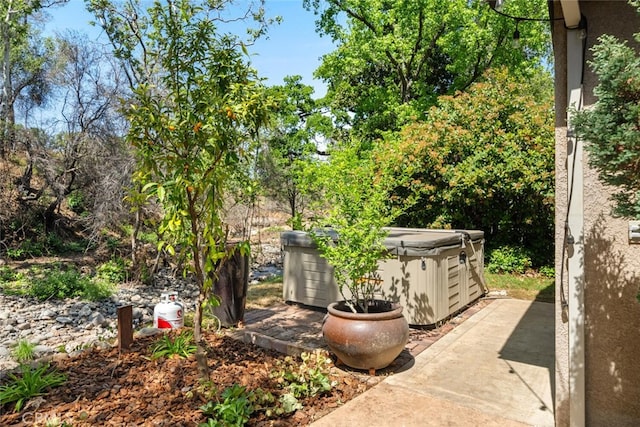 11 Sycamore Valley Rd, Chico, CA 95973 - view of patio / terrace with a hot tub