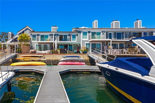view of dock