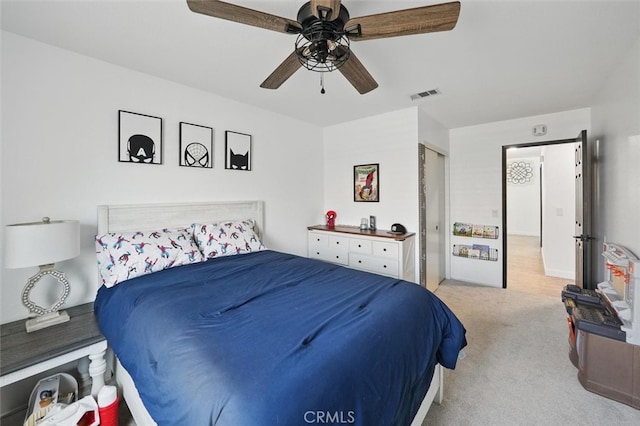 42370 61st St W, Lancaster, CA 93536 - carpeted bedroom with a ceiling fan