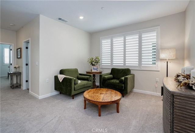 1093 Traverse Dr S, Madera, CA 93636 - living area with baseboards, carpet flooring, and visible vents
