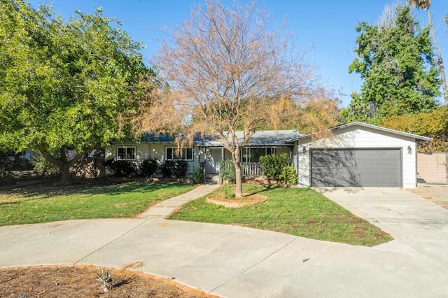 4620 Panchoy Dr, La Mesa, CA 91941 - view of front of home featuring a garage, a front yard, and driveway