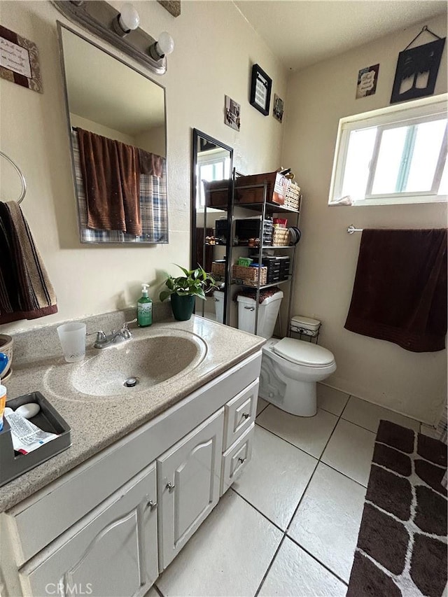 1608 N Placentia Ave, Fullerton, CA 92831 - bathroom featuring tile patterned flooring, vanity, and toilet