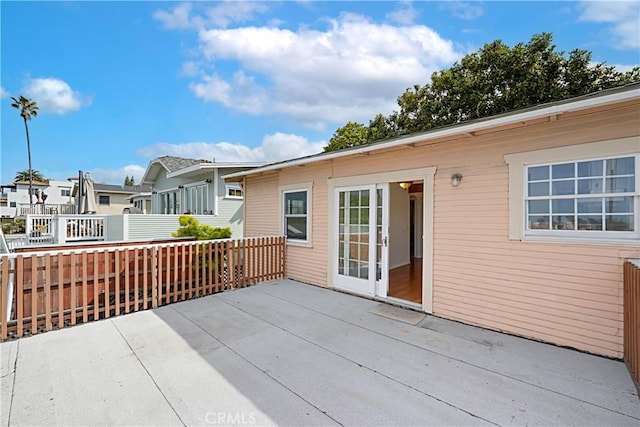 deck with a patio area