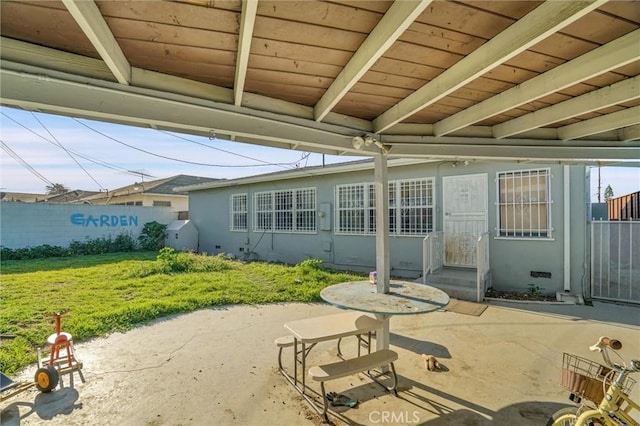 2807 W 129th, Gardena, CA 90248 - view of patio / terrace featuring entry steps and fence