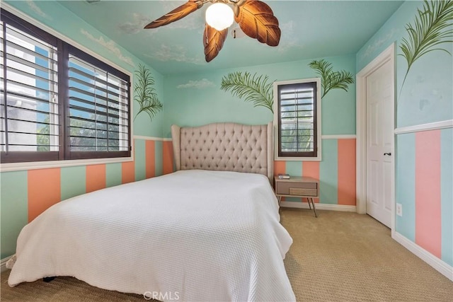 3973 Coast Oak Cir, Chino Hills, CA 91709 - carpeted bedroom featuring a ceiling fan and baseboards