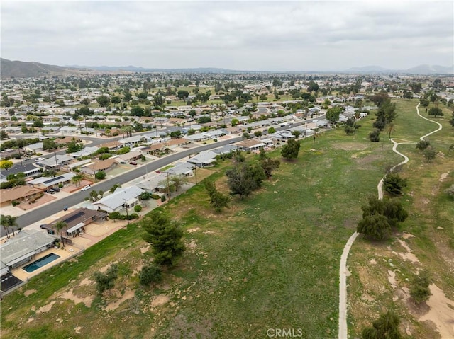 28890 Snead Dr, Menifee, CA 92586 - drone / aerial view with a residential view and a mountain view