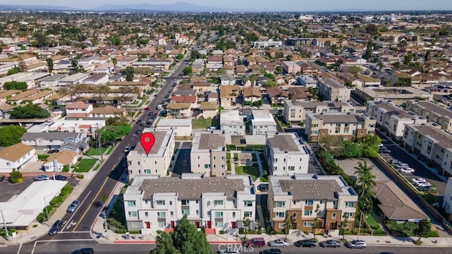 8000 7th St, Downey, CA 90241 - birds eye view of property featuring a residential view and a mountain view