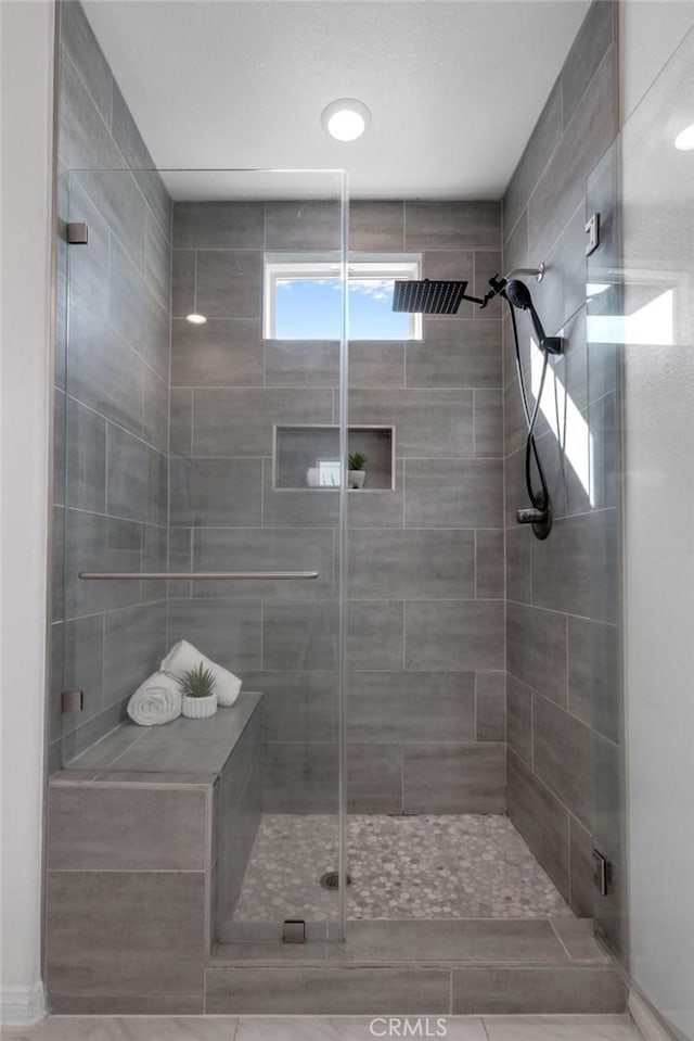 8000 7th St, Downey, CA 90241 - bathroom featuring a shower stall