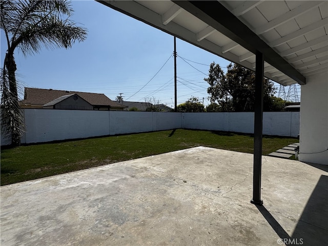 view of patio / terrace featuring a fenced backyard
