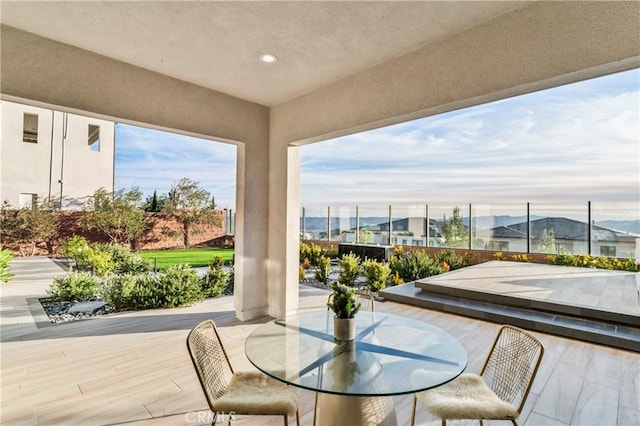 view of patio / terrace with outdoor dining space