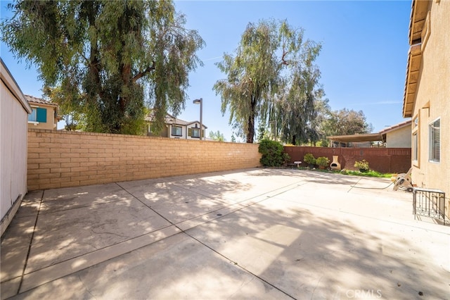 view of patio / terrace featuring a fenced backyard