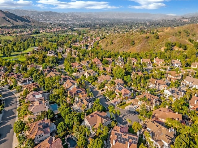 125 Heath Meadow Pl, Simi Valley, CA 93065 - aerial view of property's location featuring a mountain backdrop and nearby suburban area