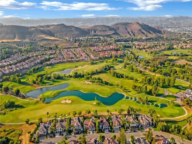 125 Heath Meadow Pl, Simi Valley, CA 93065 - aerial view of property and surrounding area with nearby suburban area and a water and mountain view
