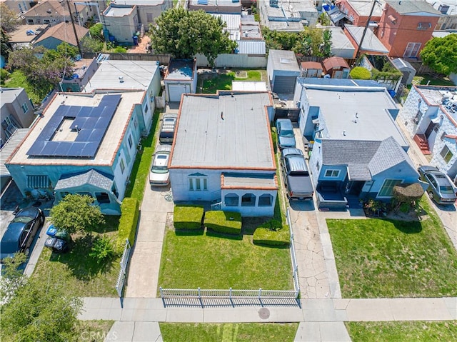 bird's eye view featuring a residential view