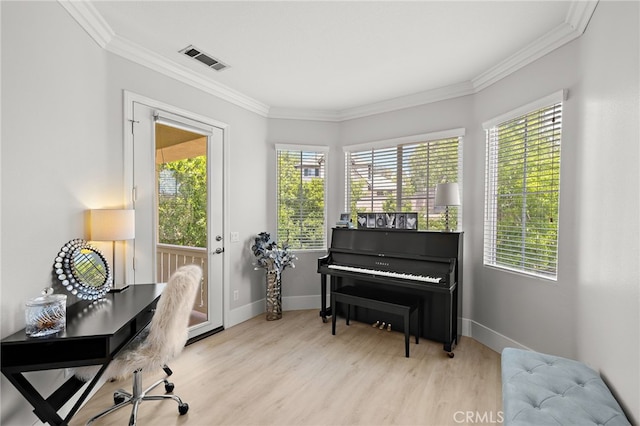 18 Beacon, Ladera Ranch, CA 92694 - home office featuring crown molding and wood finished floors