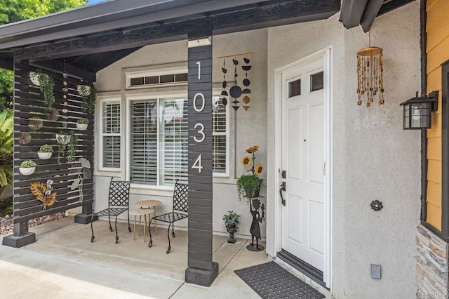 1034 Via Reata, Vista, CA 92081 - entrance to property with a porch and stucco siding