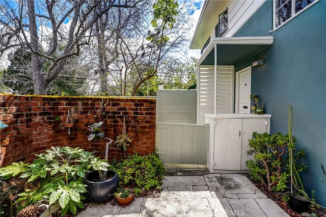 exterior space with fence