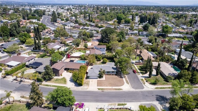 aerial view featuring a residential view