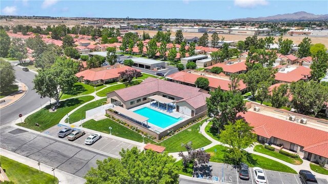 19071 Stoddard Way, Apple Valley, CA 92308 - aerial view of residential area featuring a pool