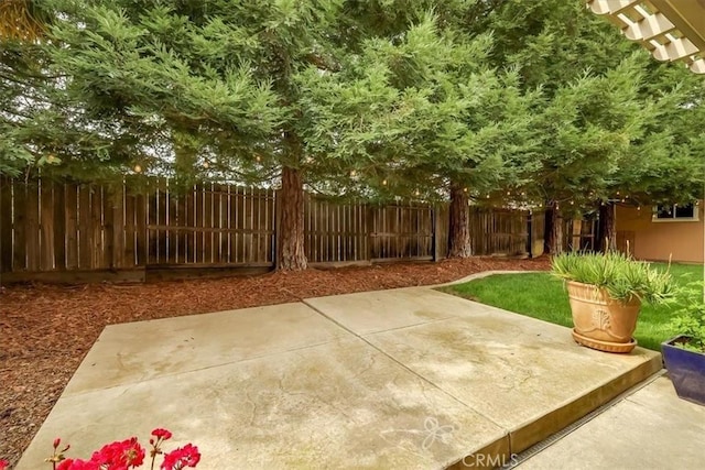 view of patio / terrace with fence