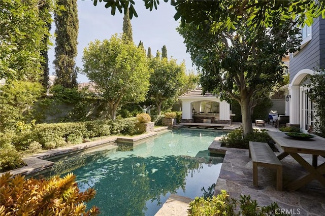 28 Old Course Dr, Newport Beach, CA 92660 - outdoor pool with a patio area and a gazebo