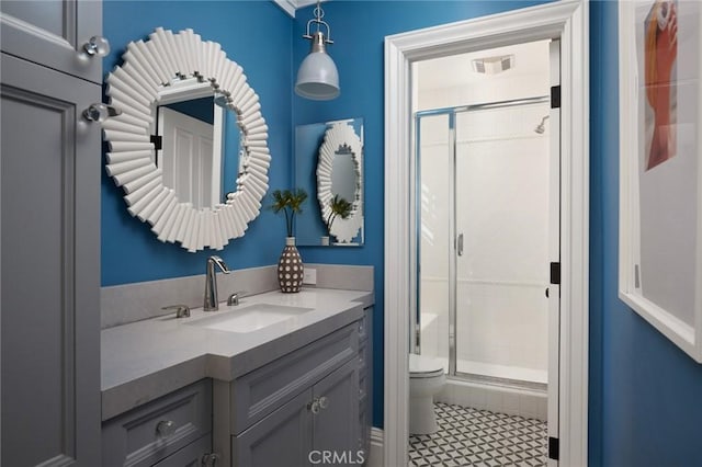 28 Old Course Dr, Newport Beach, CA 92660 - bathroom featuring vanity and a stall shower