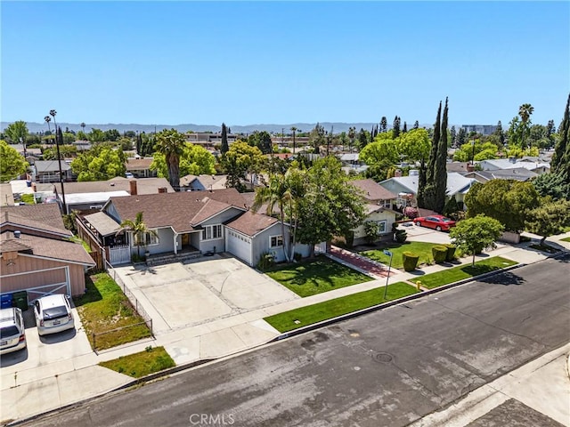 drone / aerial view featuring a residential view