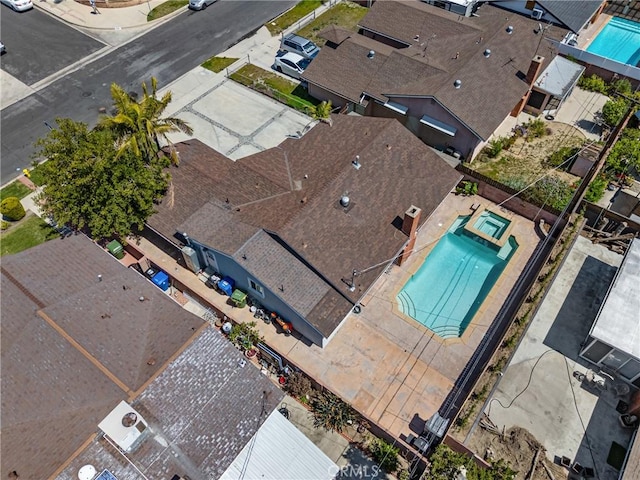 bird's eye view featuring a residential view