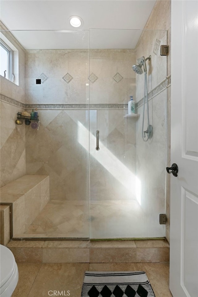 619 10th St, Hermosa Beach, CA 90254 - full bathroom with toilet and a stall shower