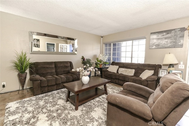 610 Woodington Dr, Lancaster, CA 93535 - living area with a textured ceiling