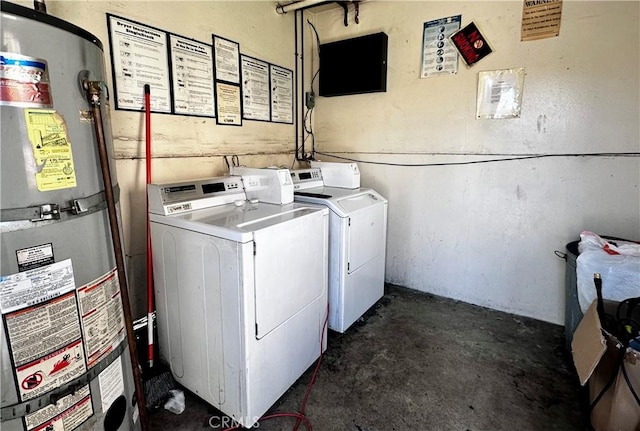 1616 Picadilly Way, Fullerton, CA 92833 - laundry area featuring water heater and washer and clothes dryer