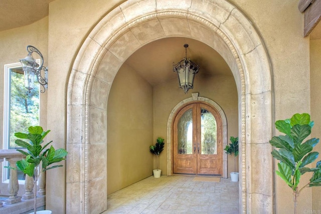 11558 Creek Rd, Poway, CA 92064 - view of exterior entry with french doors and stucco siding