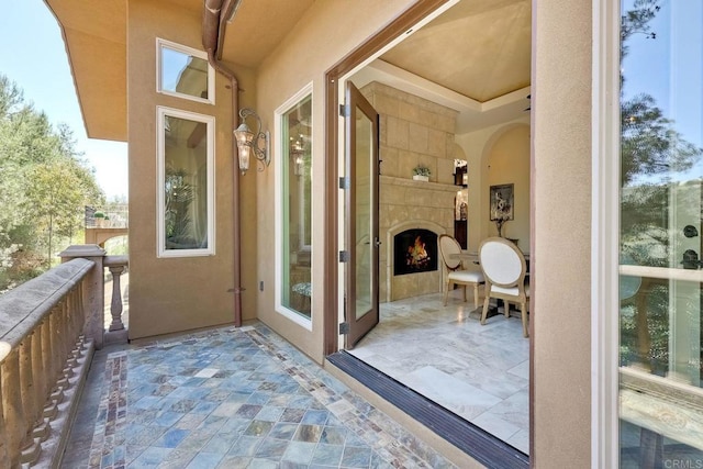 11558 Creek Rd, Poway, CA 92064 - property entrance with stucco siding