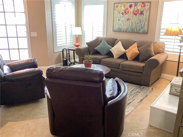 23796 Corte Picante, Murrieta, CA 92562 - living room featuring light tile patterned flooring and baseboards