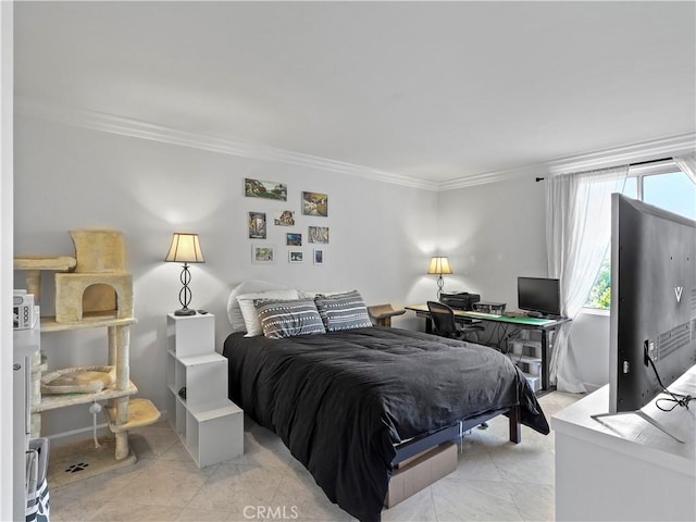 12720 Burbank Blvd Unit 323, Valley Village, CA 91607 - bedroom featuring crown molding
