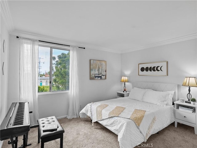 12720 Burbank Blvd Unit 323, Valley Village, CA 91607 - carpeted bedroom with crown molding and baseboards