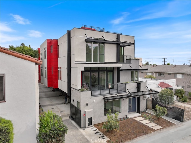 exterior space with fence