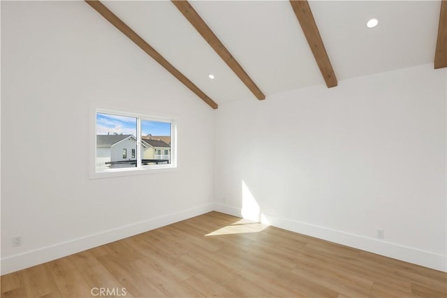 237 Canal St, Newport Beach, CA 92663 - unfurnished room with baseboards, light wood-style flooring, and recessed lighting