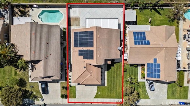 drone / aerial view