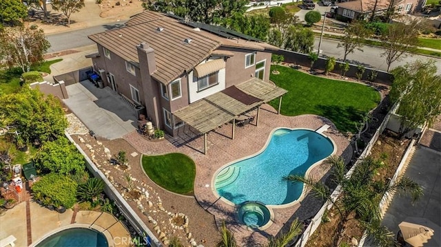birds eye view of property