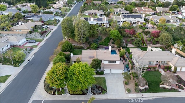 drone / aerial view with a residential view