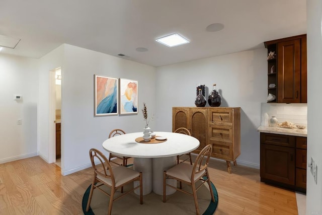 6462 Camino Del Parque, Carlsbad, CA 92011 - dining room featuring light wood finished floors and baseboards
