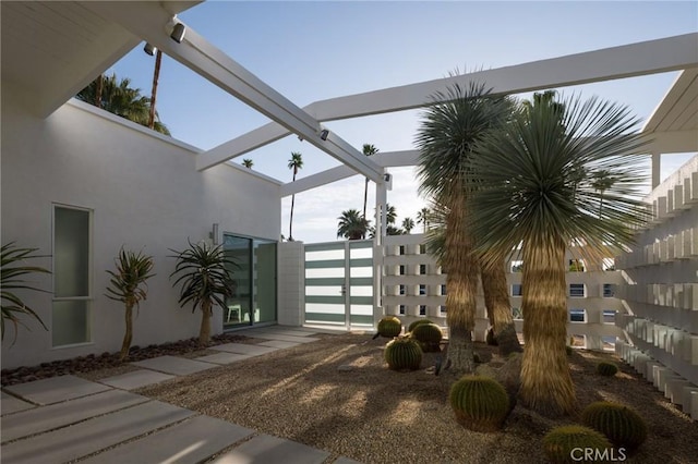 exterior space with a wealth of natural light