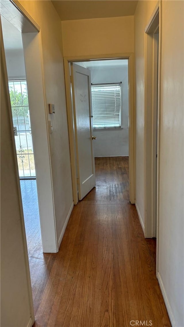 432 Oakford Dr, Los Angeles, CA 90022 - corridor with wood finished floors and baseboards