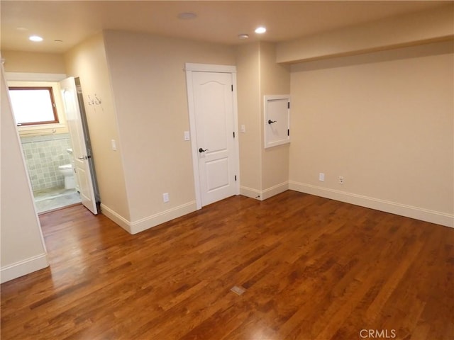 304 27th St, Manhattan Beach, CA 90266 - spare room featuring wood finished floors and recessed lighting