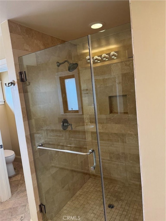 304 27th St, Manhattan Beach, CA 90266 - full bathroom with a shower stall and tile patterned flooring