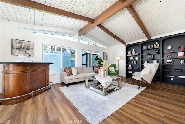 22838 Epsilon St, Woodland Hills, CA 91364 - living room featuring wood finished floors and baseboards