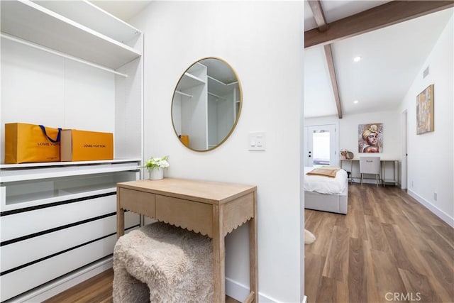 22838 Epsilon St, Woodland Hills, CA 91364 - walk in closet with wood finished floors