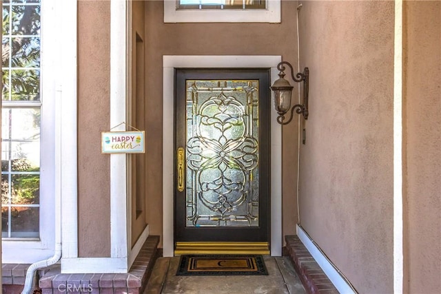 880 E 24th St, Upland, CA 91784 - property entrance with stucco siding